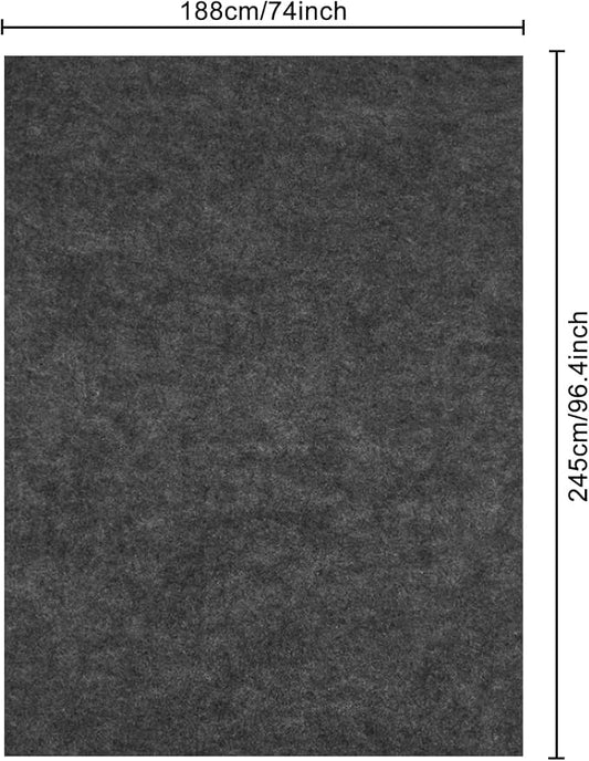 YEXEXINM 8x6.2 FT Outdoor Storage Shed Mat-Waterproof Dustproof Outdoor Carport Mat- Backing Prevents Liquid Penetration,Anti-Slip Patio Furniture Floor Mat for Protect Storage Shed Floor,Grey