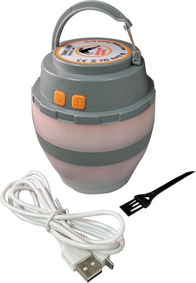 (GG-ZAPPY) Zappy Rechargeable Lantern with Built in Bug Zapper, USB Rechargeable Lantern, 330 Lumens, Orange