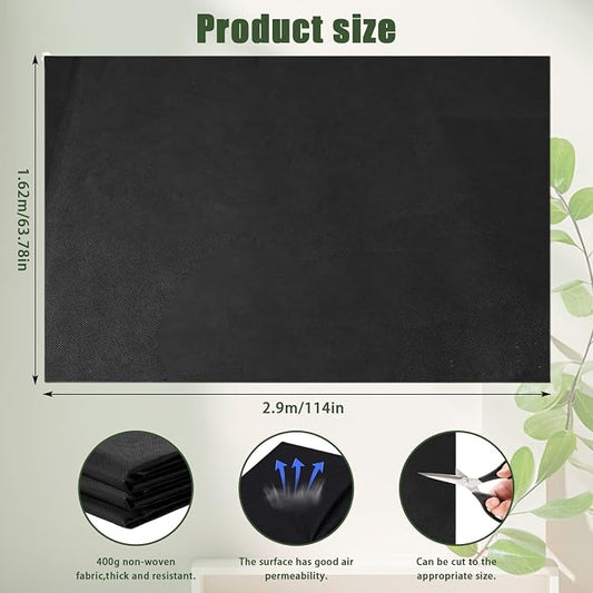 63 * 114 inch Raised Garden Bed Liner, Non Woven Fabric Liner for Large Veg Trough, Keeps Soil Contained and Water Drained
