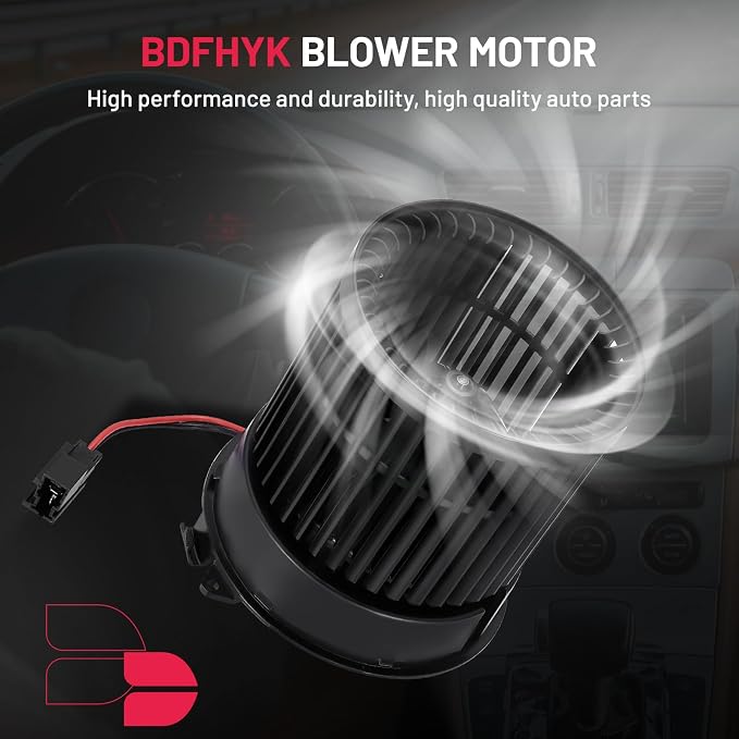 BDFHYK AC Heater Blower Motor Fan 87722 Compatible with Nissan 2014-2020 Qashqai,HVAC Blower Motor Assembly Replacement for 27226-4EM0A 803467 272265HA0A