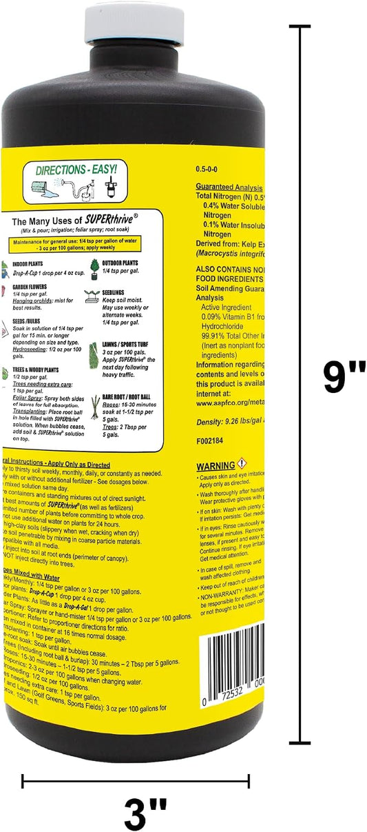 SUPERthrive Plant Vitamin Solution, 1 Quart