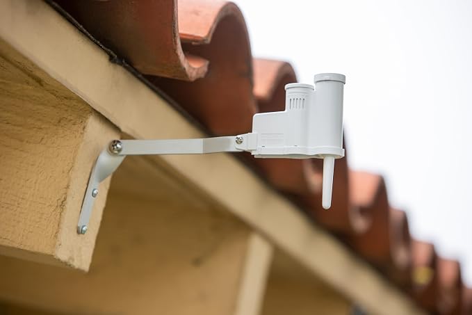 Hunter Rain-Clik WRCLIK Wireless Rain/Freeze Sensor for Sprinkler System | Wireless rain/freeze shutoff sensor for most sprinkler controllers; gutter, wall, fence, or eave mounting