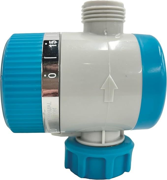 Gilmour Single Outlet Mechanical Water Timer for Garden Hose, Irrigation Timer for Sprinklers and Drip Lines, Blue