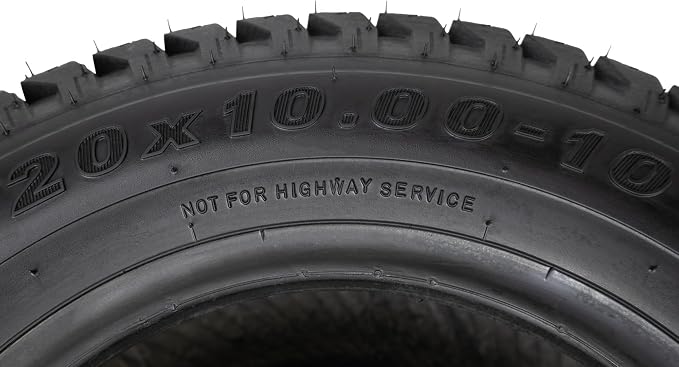 (1) 20x10.00-10 Super Turf 4 Ply Tire for Lawn Garden Tractor & Zero Turns