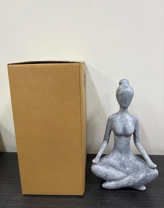 Goodeco Zen Lady Garden Outdoor Statue | 11.4inches resin collectible figurines for home decor accents & shelf decoration, great gift ideas