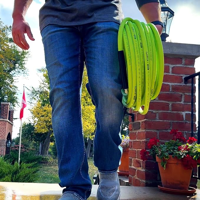 Flexzilla Pressure Washer Replacement Hose, 5/16 in. x 50 ft., 3100 PSI, M22 Fittings, No-Kink, Lightweight, ZillaGreen