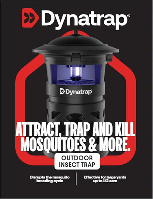 DynaTrap DT1130-GRSR Mosquito & Flying Insect Outdoor Trap and Killer + DynaTrap 100611 Atrakta Lure Sachet, Lasts 60 Days, Mosquito Attractant