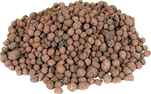 GROW!T GMC40l - 4mm-16mm Clay Pebbles, Brown, (40 Liter Bag) - Made from 100% Natural Clay, Can be used for Drainage, Decoration, Aquaponics, Hydroponics and Other Gardening Essentials