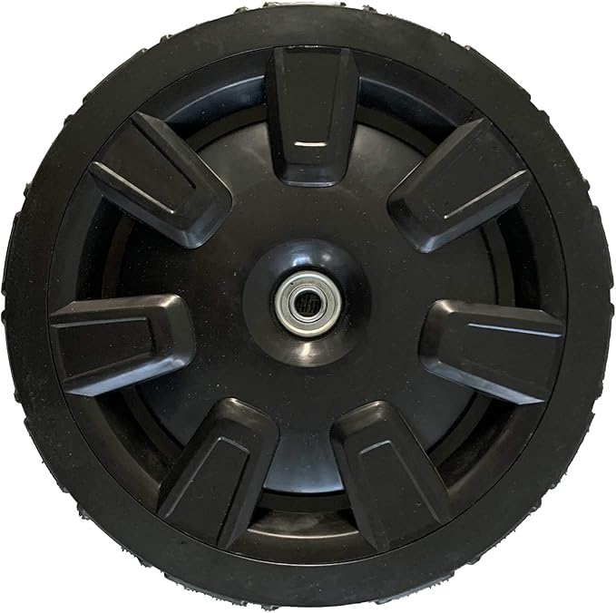 YARDMAX 11in. X 1.6 in. Replacement Free/Non-Drive Rear Wheel for Push/Non Self-propelled Lawn Mowers