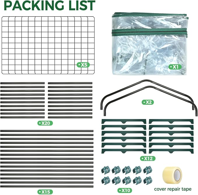 Mini Greenhouse for Outdoors Indoor: Ohuhu 23 x 19 x 75-Inch Small Plants Green House with 5 Tier Shelves, Portable Plastic Greenhouses with Heavy Duty Clear PVC Cover for Garden Patio Porch Balcony