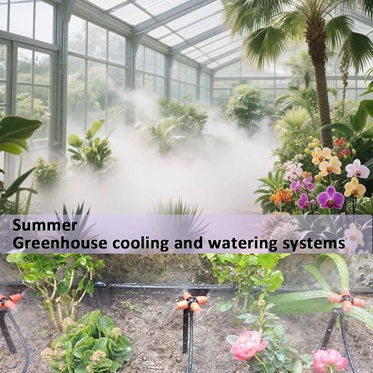 160Ft Drip Irrigation System for with Water Timer Main Water Hose ID 1/2inch 32Ft, 1/4in 131Ft, Sufficient Water Pressure, Irrigation Dripper Waterflow Evenly, Easy DIY Automatic Watering System