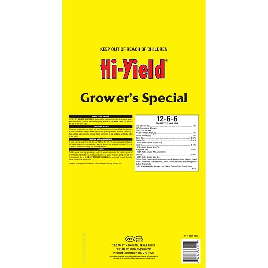 Hi-Yield (33192) Grower's Special Fertilizer 12-6-6 (30 lbs.)