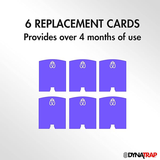 DynaTrap 23005-0612 DOT StickyTech Replacement Indoor Flying Insect Trap Glue Cards - 6 Count (Pack of 12)