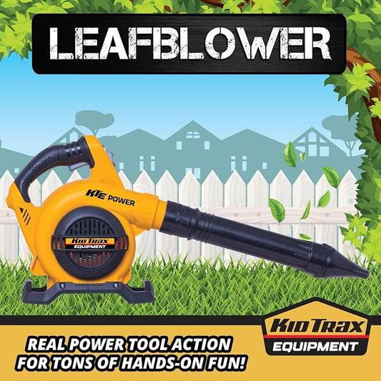 Kid Trax Leaf Blower Construction Toys - Kid Toy, Gardening Tools, Kids Leaf Blower, Tools for Kid, Pretend Play, Easy to Use, Realistic with Lights & Sounds, Toys for 3 Year Old Boys and Girls Above