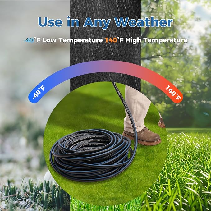 SheeChung Short Garden Hose 3ft x 5/8",Water Hose for Hose Reel Faucet,Outdoor Rubber Hose,Lightweight Leader Hose,Short Garden Hose 3 feet with Female to Female Fittings,3/4"GHT