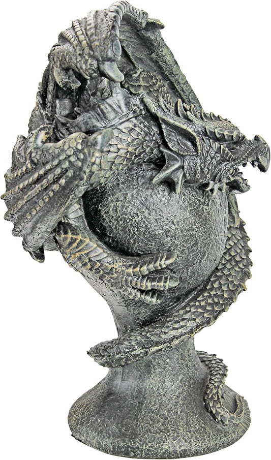 Design Toscano JE1121520 Mystic Dragon Avenger Statue,greystone