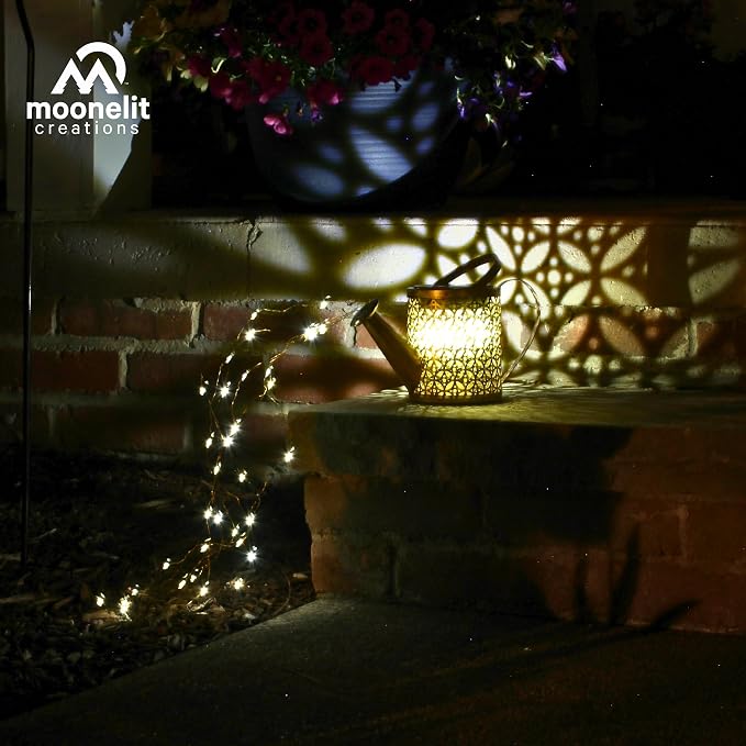 MCSSWC Solar Watering Can Landscape LED Light, Outdoor Waterproof Solar Garden Lawn Patio Yard Pathway Décor Gift and Present with Shepherd Hook