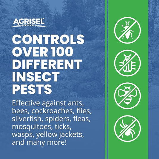Agrisel Zone Plus Insect & Pest Control, Broad Spectrum, for Indoor & Outdoor, Effective Against 100 Pests, Eco-Friendly, 16 Ounce