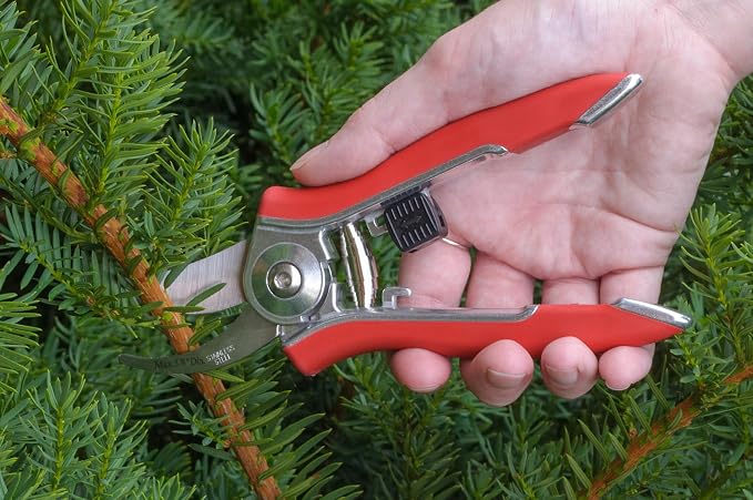 Dramm ColorPoint Stainless Steel Compact Garden Pruning Shears, Hand Pruner, Garden Clippers, with Heavy Duty Blade and Easy grip Handle, Blue