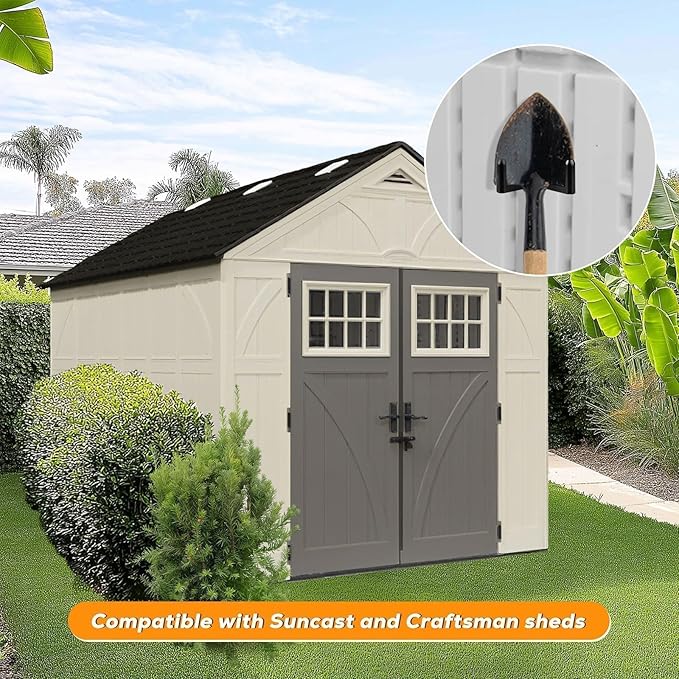 Storage Sheds Hooks J U V-Shape Hangers Tool Set for Suncast/Craftsman Shed Storage Accessories (9)