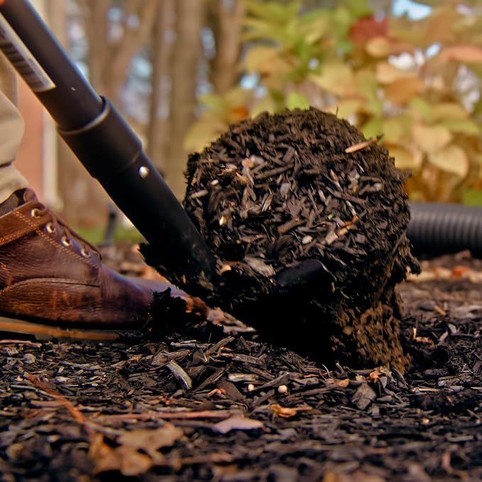 Root Slayer RS233 Perennial Garden Shovel, Fiberglass Shaft, Black