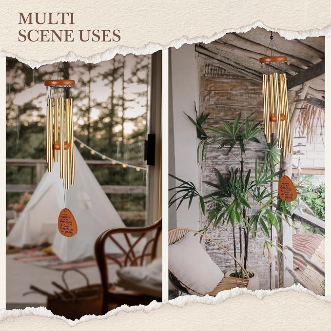 SteadStyle Friendship Gifts for Women, Wind Chime for Best Friends, Friend Gifts for Men - Wonderful Friendship Presents for Special Women BFF Wind Chimes for Garden Patio Backyard