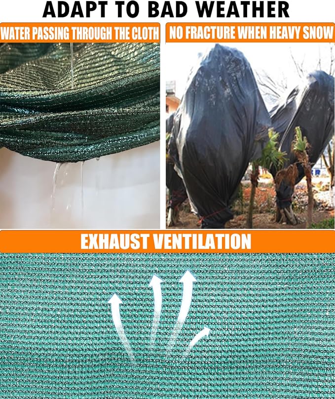 90% Green Heavy Duty Shade Cloth for Garden,Sun Screen Fabric 10 X 24FT | Sun Shades Netting Outdoor Patio with Grommets, Mesh Tarp Cover for Plant, Porch, Pergola, Greenhouse, Backyard &Outdoor Use
