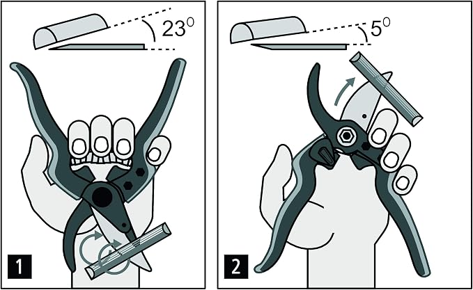 FELCO 160L Pruning Shears – 8.9" Lightweight Swiss-Made Garden Clippers for Large Hands | Garden Tool Cutter with Precision Bypass Blade, Fiberglass Composite Handles, Replaceable Parts