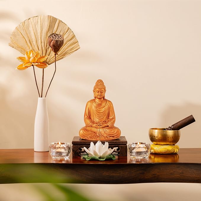 Buddha Statues for Home Decor, Meditation Accessories, Zen Decor, Spiritual Decor, Small Buddha Statue, Yoga Gift for Women and Men, Religious Statues Indoor