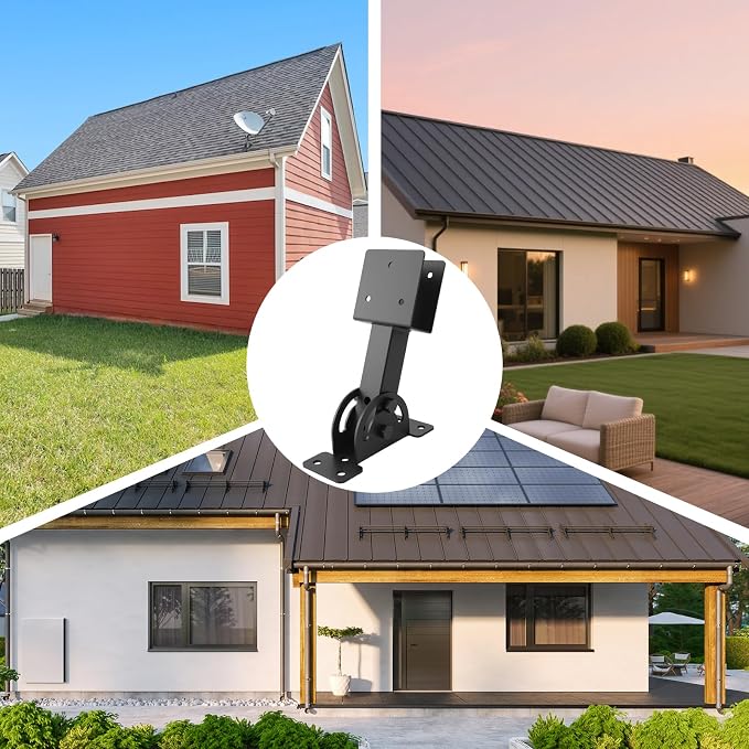 2 Pcs 2“x 4”Heavy Duty Roof Riser Brackets Kit | Adjustable Height Angle Pergola Brackets|Roof Riser Beam Bracket for Gazebos|Carports|and Patios