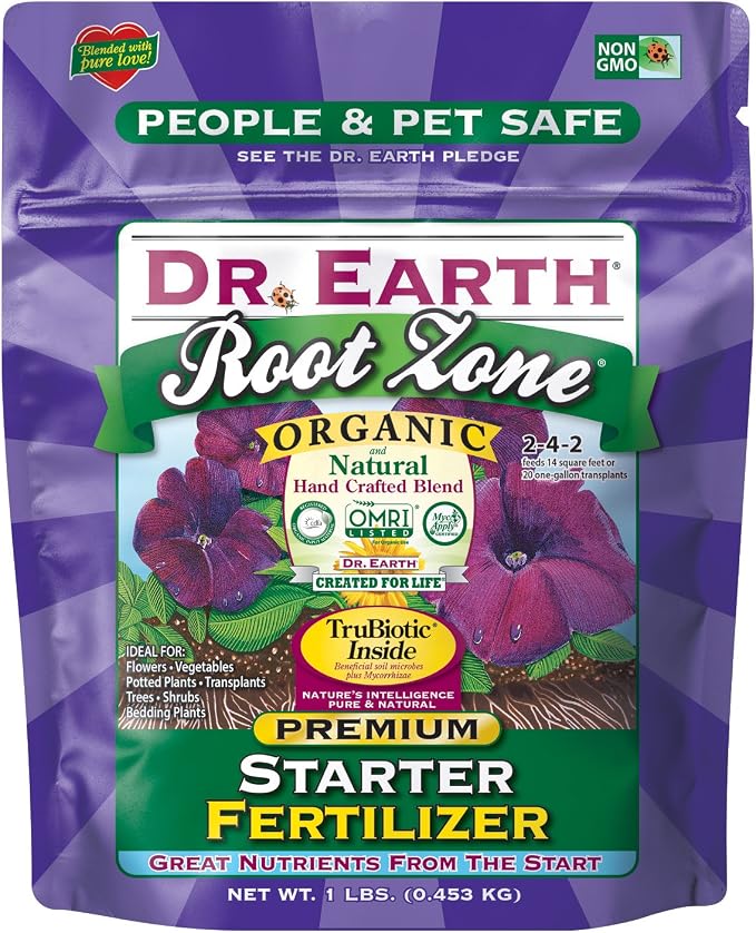 Dr. Earth 71115 1 lb 2-4-2 MINIS Root Zone Starter Fertilizer