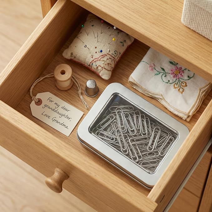 2Pcs Magnetic Needle Case with Transparent Lid, Holder Needles Pins Needlepoint Scissors Under 3.26inch/8.3cm, Magnet Storage Box for Sewing Craft Knitting Embroidery Organizer