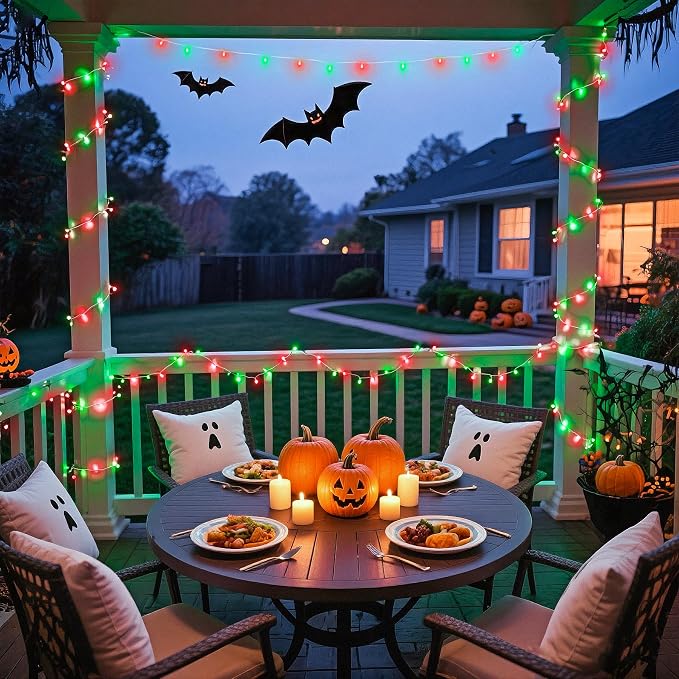 JMEXSUSS 600 LED Christmas String Lights Outdoor, Red White and Green Lights Clear Wire, Christmas Tree Twinkle String Lights Plug in for Tree Xmas Decorations