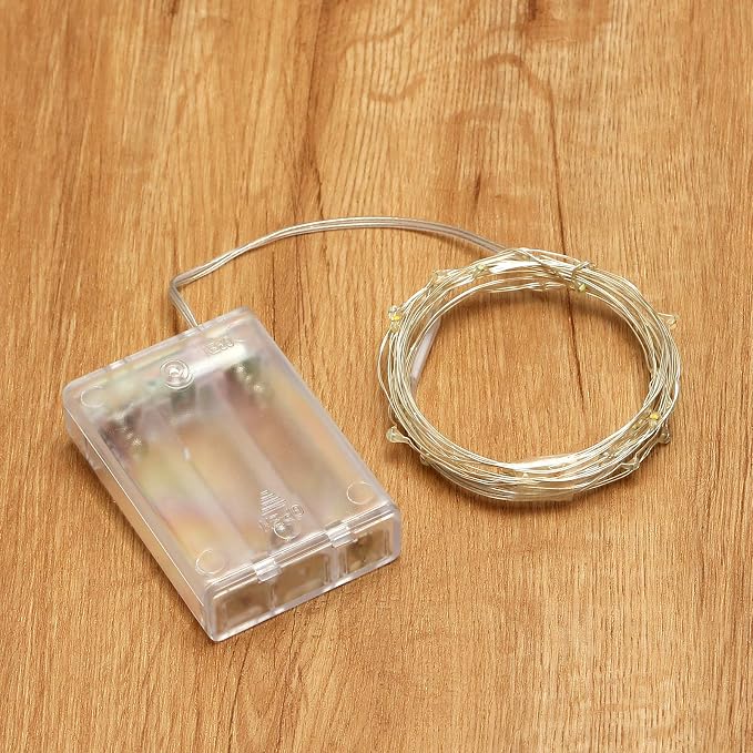 XINKAITE Purple Fairy Lights - Waterproof LED Starry String Lights for Indoor & Outdoor DIY Decoration, Home Parties, Christmas Holiday (10FT/3Meters)
