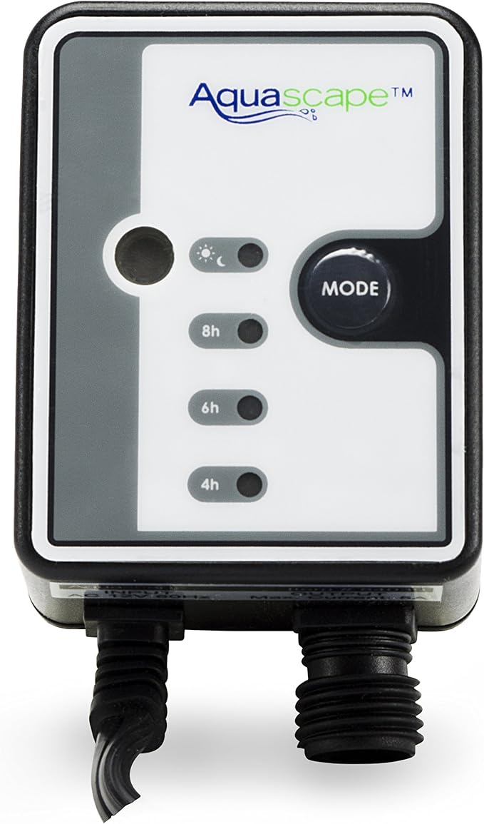 Aquascape 84039 Light Sensor Photocell with Digital Timer 12 Volt for Pond Water Feature Waterfall Landscape and Garden