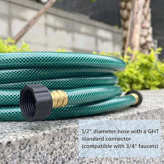 1/2 Inch Garden Hose 15FT Flexible PVC Hose for Lawns, Car Wash, Watering Hose