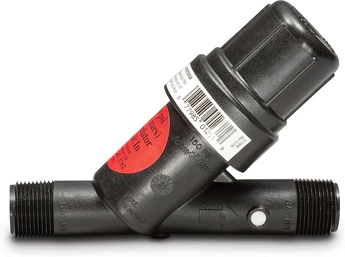Rain Bird PRF07530S Drip Irrigation in-Line 30 PSI Pressure Regulating Y Filter, 3/4" Male Pipe Thread (Pack of 8)