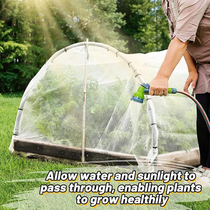 10x33ft Large Garden Netting - Ultra Fine Mesh Plant Covers to Keep Small Animals Pest Out, Bird Barrier for Protecting Vegetables Fruits Flowers Raised Beds (Without Support Pole)
