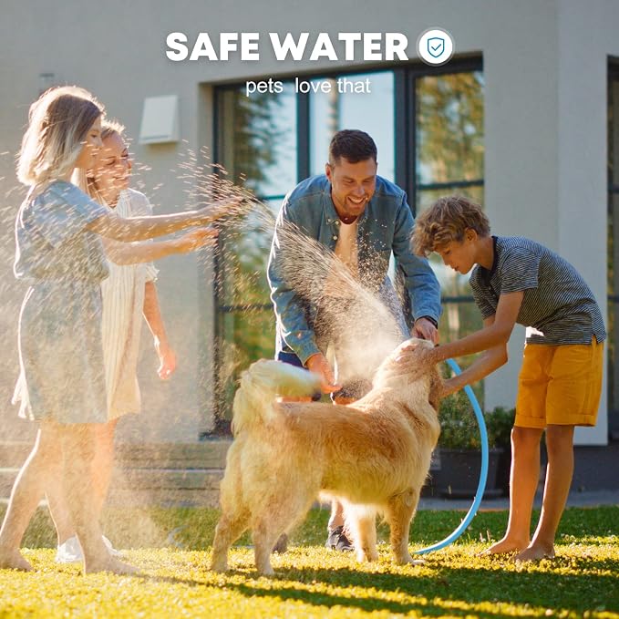 Kohree 35FT RV Water Hose with Storage Bag, 5/8'' Upgraded Drinking Water Hose Leak Free, No Kink and Flexible Garden Hose for RV, Camper, Truck, Car - Blue