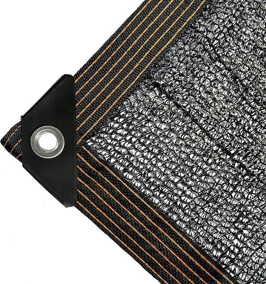 winemana 50% Black Shade Cloth, 14 x 20 FT Durable Mesh Tarp with Grommets, Garden Sunblock Shade Cloth Shading Antifreezing for Plants Cover, Greenhouse, Barns Kennel, Patio, Tomatoes