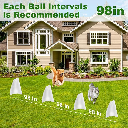 Cat and Dog Deterrent Outdoor, 24 Pcs Natural Cat Repellent Outdoor, Peppermint Oil Cat Deterrent Outdoor & Indoor, Keep Cats Out of Yard Permanently, Keep Cats Off Lawn Garden Furniture Flower