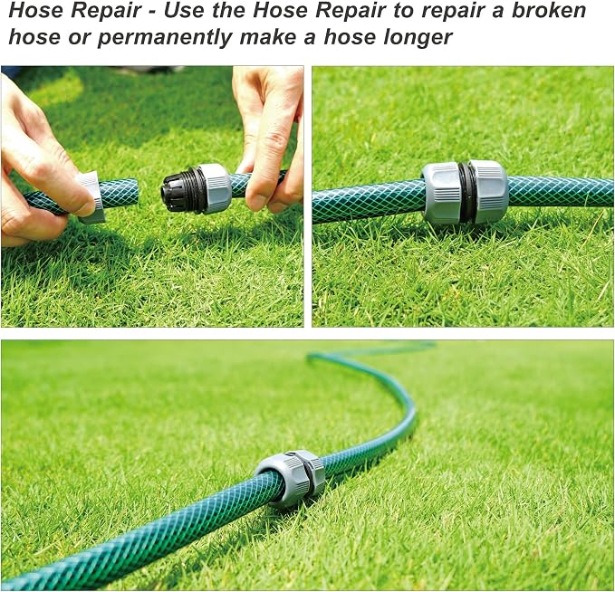 Eden 98063 Multi-Adjustable Flex Design Above Ground Irrigation Garden Sprinkler System,Sprinkler & Hose,DIY Plant Watering Set,(Pack of 4)