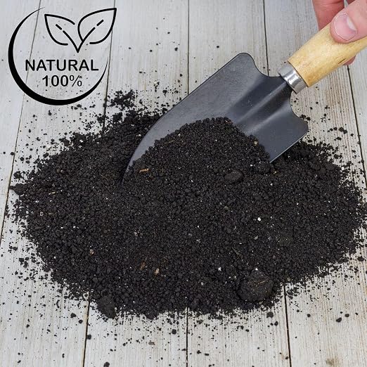 Soil Sunrise Premium Organic Worm Castings (8 Pounds) 8QT All Natural Soil Additive, Soil Builder, and Fertilizer