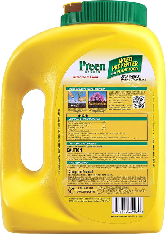 Preen Garden Weed Preventer Plus Plant Food 5.625 lb. Covers 900 sq. ft.