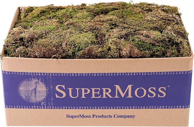 SuperMoss (22160 Sheet Moss Mini (Shredded) Dried, Fresh Green, 3lbs