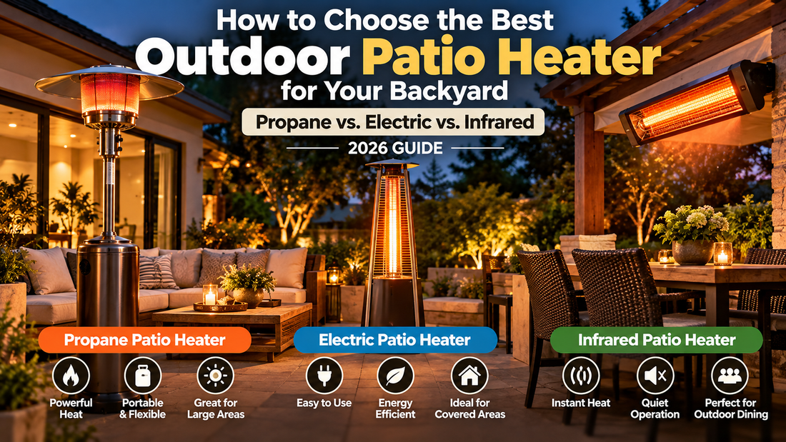 How to Choose the Best Outdoor Patio Heater for Your Backyard: Propane vs. Electric vs. Infrared (2026 Guide)