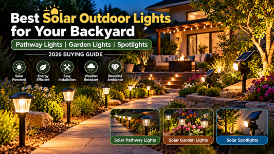 Discover the best solar outdoor lights for your backyard. Compare solar pathway lights, garden lights and spotlights by brightness, battery life and durability.