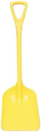 Remco Hygienic Square Point Shovel, Polypropylene Blade, 23 1/2 in L, Yellow 69816-1 Each