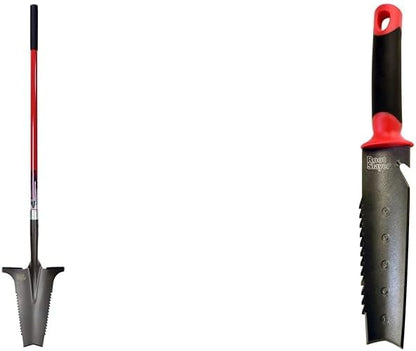 Root Slayer Shovel Bundle - 22511 X-Large and 17211 Original Red Knife with Holster
