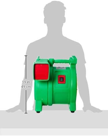 B-Air Kodiak 1.5 HP ETL Air Blower | Powerful Bounce House Blower Fan for Large Inflatable Bounce House, Bouncy Castle and Slides , Green